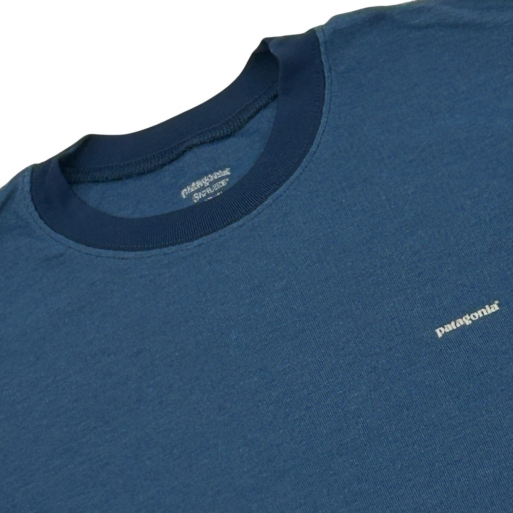 Patagonia Capilene Shirt Mens Large Blue Long Sleeve Base Layer Made in USA